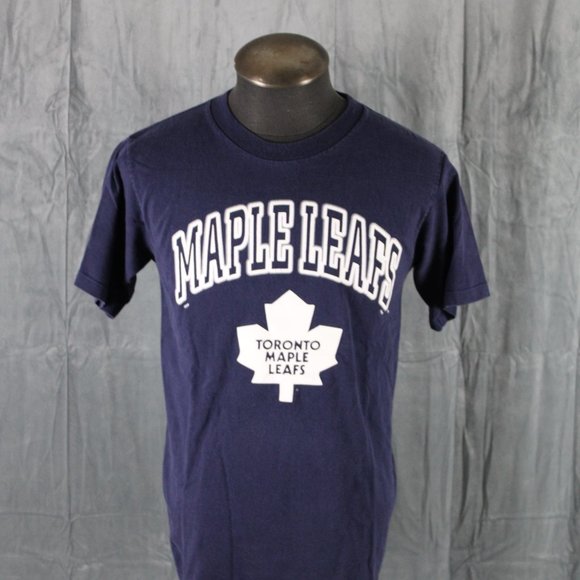 Toronto Maple Leafs Shirt (VTG) - Block SCript and Logo - Men's Medium - Picture 8 of 8